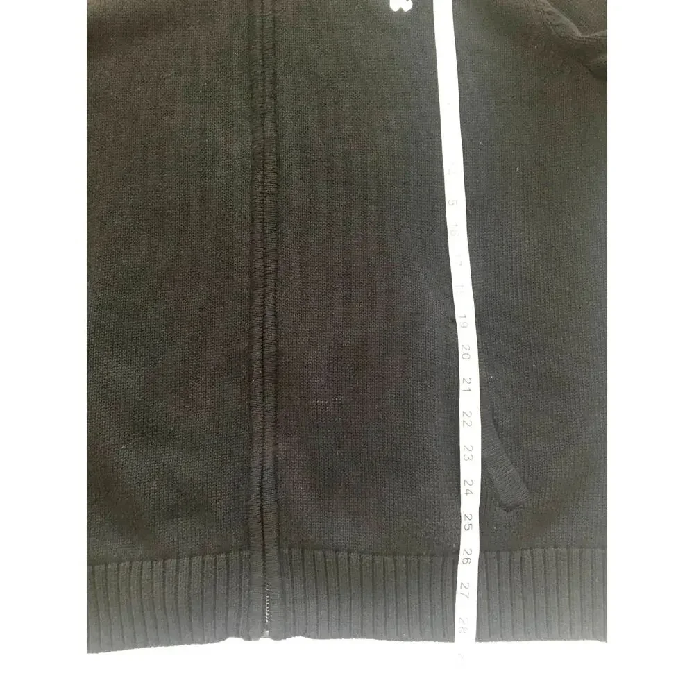 L.L.Bean Black‎ Chicago White Sox Full Zip Sweater Men's XL Regular Cotton